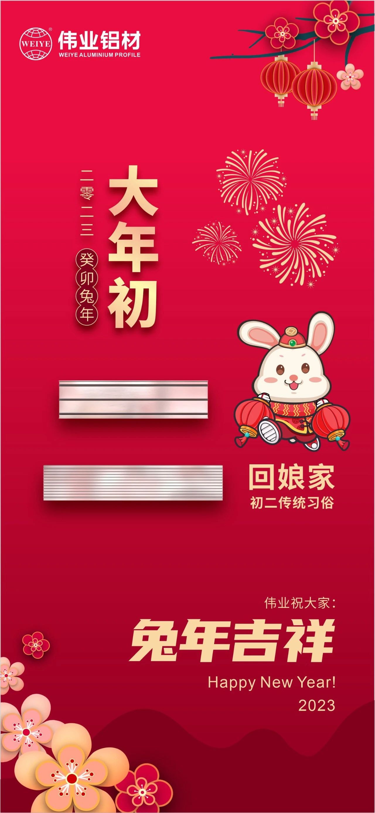 大年初二·回娘家 | 偉業(yè)祝您兔年吉祥，新春大吉